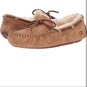 UGG Dakota Chestnut suede slippers